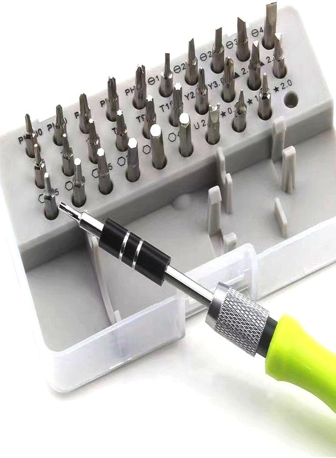 KRYLAR-32 in 1 Small Screwdriver Set, Mini Magnetic Screwdriver Set Contains 30 Bits Precision Repair Tool Kit, Torx Screwdriver Tool Sets for Eyeglass, Watch, Phones, Laptop, Computers, Toys. - Image 3